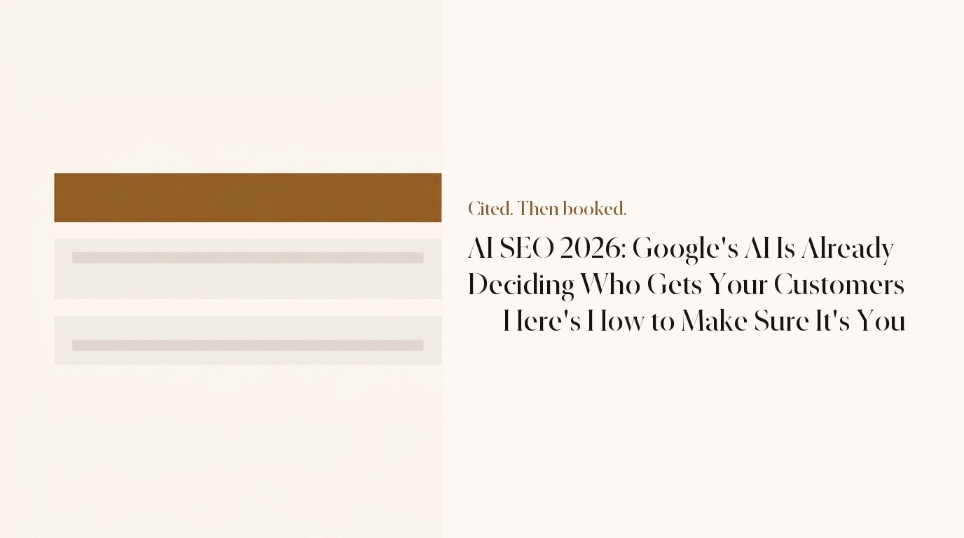 AI SEO 2026: Google's AI Is Already Deciding Who Gets Your Customers — Here's How to Make Sure It's You